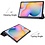 Ntech Hoesje Geschikt Voor Samsung Galaxy Tab S6 Lite Hoes Zwart Smart cover 2024 - Hoesje Geschikt Voor Samsung Galaxy Tab S6 Lite 2022 Hoes - tri-fold Bookcase Hoes Cover - Tab S6 lite hoes