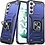 Ntech Hoesje Geschikt Voor Samsung Galaxy S22 Plus Hoesje Heavy Duty Armor Hoesje Blauw - Galaxy S22 Plus hoesje Kickstand Ring cover met Magnetisch Auto Mount - Hoesje Geschikt Voor Samsung Galaxy S22 Plus screenprotector 2 pack