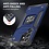 Ntech Hoesje Geschikt Voor Samsung Galaxy S22 Ultra Hoesje Heavy Duty Armor Hoesje Blauw - Galaxy S22 Ultra Case Kickstand Ring cover met Magnetisch Auto Mount