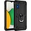 Ntech Samsung A03 core Hoesje kickstand Armor case Zwart - Galaxy A03 core Ring houder TPU backcover hoesje - met Galaxy A03 core screenprotector 1 pack