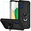 Ntech Samsung A03 core Hoesje kickstand Armor case Zwart - Galaxy A03 core Ring houder TPU backcover hoesje - met Galaxy A03 core screenprotector 1 pack