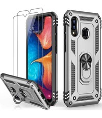 Ntech Samsung A20E Hoesje kickstand Armor case Zliver