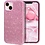 Ntech Hoesje Geschikt voor iPhone 14 Glitter Siliconen backcover – Roze