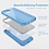 Ntech Hoesje Geschikt voor iPhone 14 Glitter Siliconen backcover – Blauw