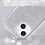 Ntech Hoesje Geschikt voor iPhone 14 Glitter Siliconen backcover – Zilver
