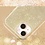 Ntech Hoesje Geschikt voor iPhone 14 Glitter Siliconen backcover – Goud