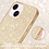 Ntech Hoesje Geschikt voor iPhone 14 Plus Glitter Siliconen backcover – Goud