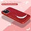 Ntech Hoesje Geschikt voor iPhone 14 Pro Glitter Siliconen backcover – Rood