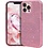 Ntech Hoesje Geschikt voor iPhone 14 Pro Glitter Siliconen backcover – Roze