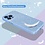 Ntech Hoesje Geschikt voor iPhone 14 Pro Max Glitter Siliconen backcover – Blauw