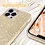 Ntech Hoesje Geschikt voor iPhone 14 Pro Max Glitter Siliconen backcover – Goud