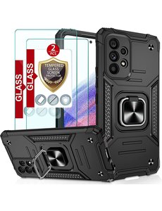 Ntech Samsung A53 Hoesje Heavy Duty Armor Hoesje Zwart