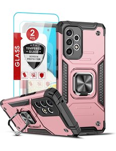 Ntech Samsung A53 Hoesje Heavy Duty Armor Hoesje Rose Goud