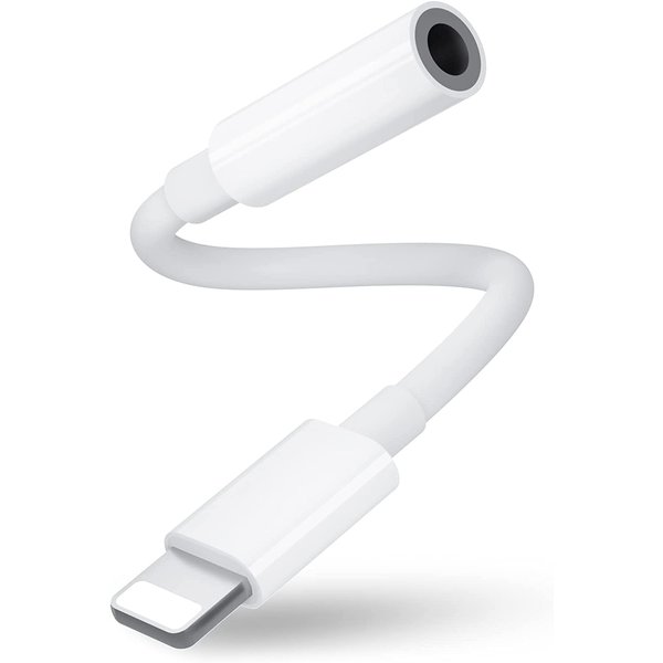 Ntech Kabel geschikt voor de Lightning poort naar jack - Geschikt voor iPhone 14 / 14 pro / 14 Pro max / 14 Plus Jack 3.5 mm