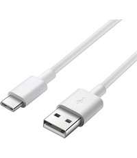 Ntech USB C kabel Wit geschikt voor Samsung S8, S9, S10, S20, S21, S22