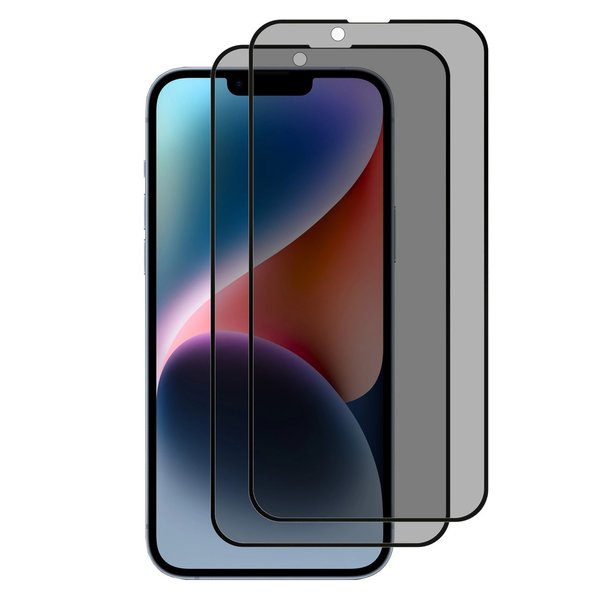 oTronica Geschikt voor iPhone 14 screenprotector Privacy - 2 Stuks - Full screen protector tempered glass - gehard glas voor Geschikt voor iPhone 14 - oTronica