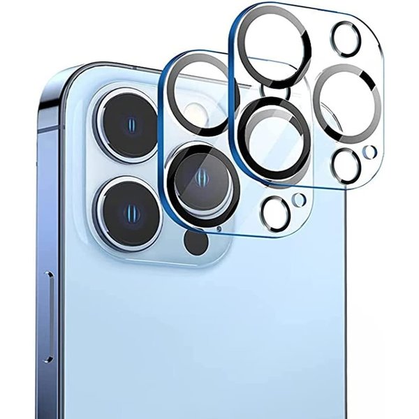 Ntech Geschikt voor iPhone 14 Pro camera lens protector / Geschikt voor iPhone 14 Pro Max camera lens Screen protector 2 pack doorzichtig