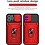 Ntech Hoesje Geschikt voor iPhone 12 Pro Max met pashouder / Ringhouder / lens bescherming – Rood
