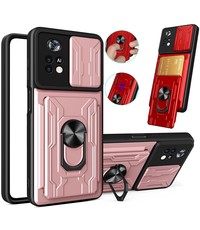 Ntech Xiaomi Poco X4 Pro hoesje met kickstand Rose Goud