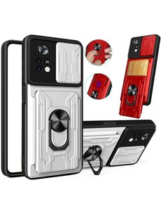 Ntech Xiaomi Poco X4 Pro hoesje met kickstand Wit