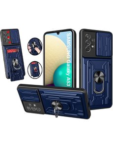 Ntech Samsung A53 hoesje met kickstand Blauw