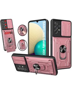 Ntech Samsung A53 hoesje met kickstand Rose Goud