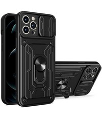 oTronica iPhone 13 Pro Max hoesje met pashouder Zwart