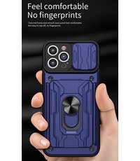 oTronica iPhone 13 Pro hoesje met pashouder Blauw