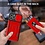 oTronica Geschikt voor iPhone 13 Pro hoesje met pashouder - camera bescherming cover en ring houder – Rood – oTronica