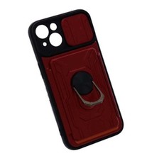 oTronica IPhone 13 hoesje met pashouder Rood