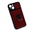 oTronica Geschikt voor iPhone 13 hoesje met pashouder - camera bescherming cover en ring houder – Rood – oTronica