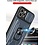 oTronica Geschikt voor iPhone12 Pro Max hoesje met pashouder - camera bescherming cover en ring houder – Grijs – oTronica