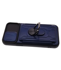 oTronica IPhone 12/12 Pro hoesje met pashouder Blauw