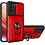 oTronica Hoesje Geschikt Voor Samsung Galaxy S21 Plus hoesje met pashouder - camera bescherming cover en ring houder – rood – oTronica