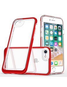 Ntech Bumper geschikt voor Apple iPhone 7 plus / 8 plus Hoesje Rood