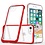 Ntech Bumper case Hoesje Geschikt voor iPhone 7 plus / 8 plus Hoesje shockproof – Rood / Transparant