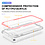 Ntech Bumper case Hoesje Geschikt voor iPhone 7 plus / 8 plus hoesje shockproof – Rosegoud / Transparant