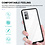 Ntech Bumper case Hoesje Geschikt Voor Samsung Galaxy S21 FE hoesje shockproof - Zwart / Transparant