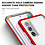 Ntech Bumper case Hoesje Geschikt Voor Samsung Galaxy S21 FE hoesje shockproof - Rood / Transparant