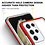Ntech Bumper case Hoesje Geschikt Voor Samsung Galaxy S22 Ultra hoesje shockproof - Rood / Transparant