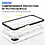 Ntech Bumper case Hoesje Geschikt Voor Samsung Galaxy A12 hoesje shockproof - Zwart / Transparant