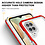 Ntech Bumper case Hoesje Geschikt Voor Samsung Galaxy A12 hoesje shockproof - Rood / Transparant