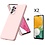 Ntech Hoesje Geschikt Voor Samsung Galaxy A13 4G Hoesje – siliconen backcover – Liquid TPU – Licht Roze – Met Screenprotector - 2 stuks