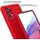Ntech Hoesje Geschikt Voor Samsung Galaxy A13 4G Hoesje siliconen Rood case Liquid TPU backcover - Met Screenprotector - 2 stuks