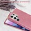 oTronica Hoesje Geschikt Voor Samsung Galaxy S22 Ultra hoesje glitter backcover – Rosegoud – oTronica