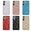 oTronica Hoesje Geschikt Voor Samsung Galaxy S22 Plus hoesje glitter backcover – Zwart – oTronica