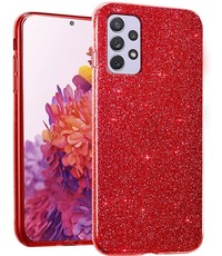 oTronica Samsung Galaxy A53 glitter backcover- Rood