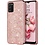 oTronica Hoesje Geschikt Voor Samsung Galaxy A02S hoesje glitter backcover – Rood – oTronica