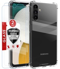 Ntech Samsung A04S Hoesje transparant Anti Shock silicone hoesje