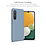 Ntech Hoesje Geschikt Voor Samsung Galaxy A04S / A13 5G Hoesje silicone Liquid Nano soft back cover Met 2x Screenprotector – Licht Blauw